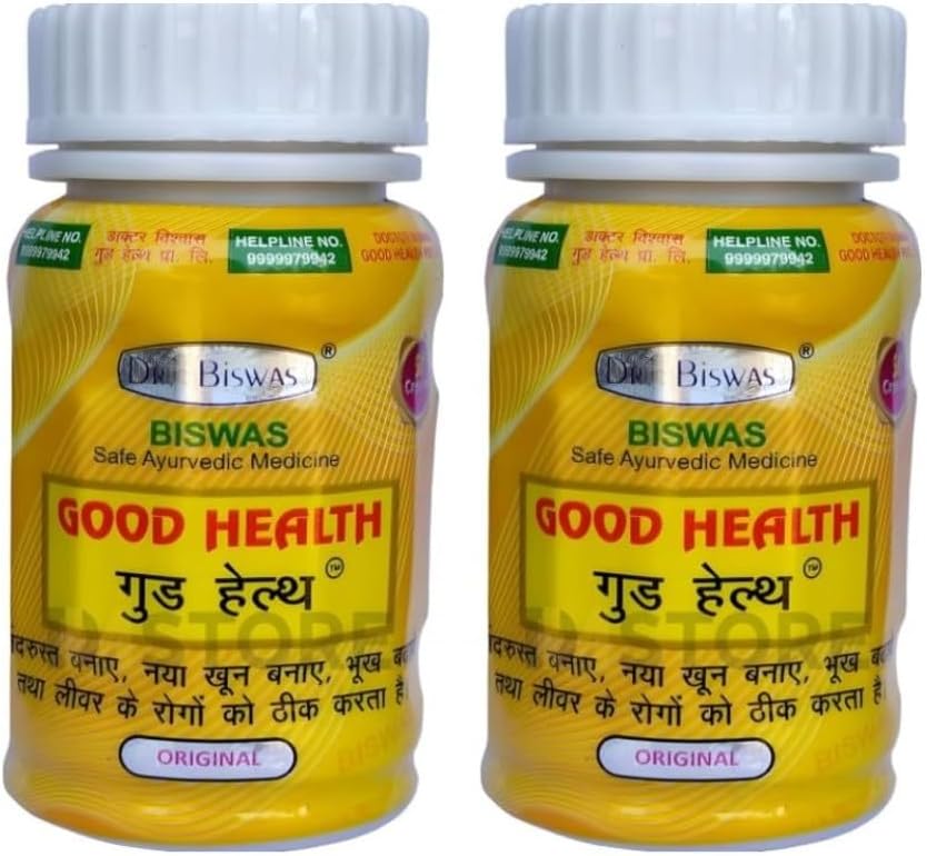 Dr. Biswas Good Health Ayurvedic Capsules, Original Formula, 50 Capsules, Pack of 2
