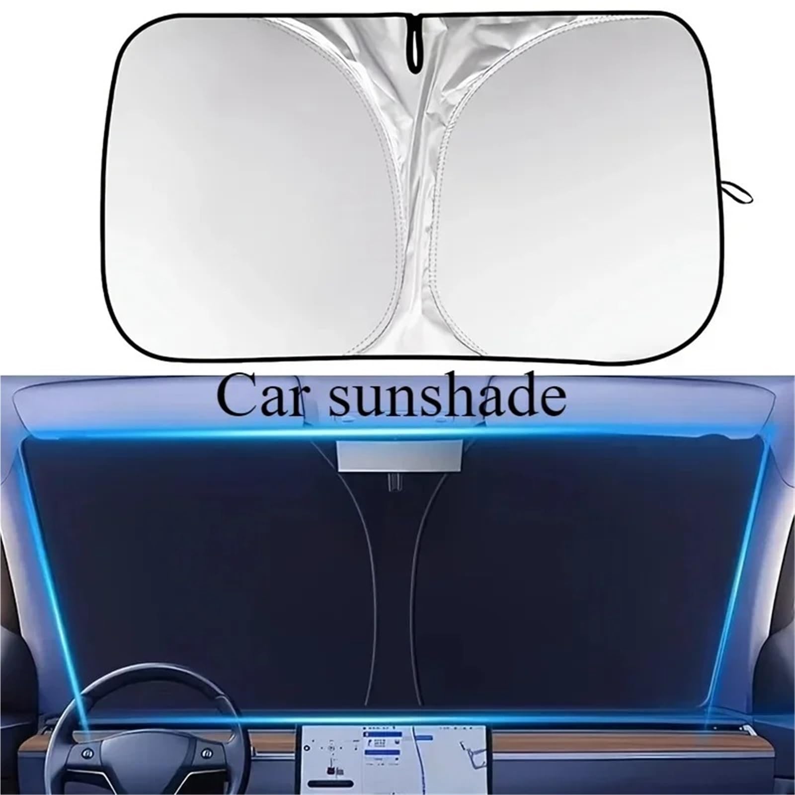 Parasol Lateral Coche Parasol Plegable para Parabrisas de Coche, Protector Visera Interior, antiUV, sombrilla