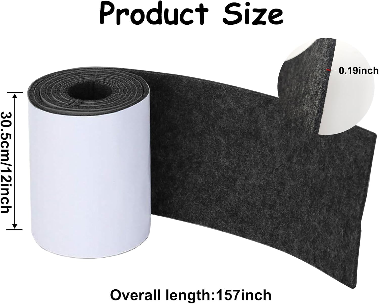 Boat Trailer Bunk Carpet, 2 Pcs 12in x 13ft Boat Bunk Carpet, Adhesive Backed Marine Carpet Trailer Bunk Padding for Outdoor Boats Trailers Jet Ski Ramps Trailer Accessories