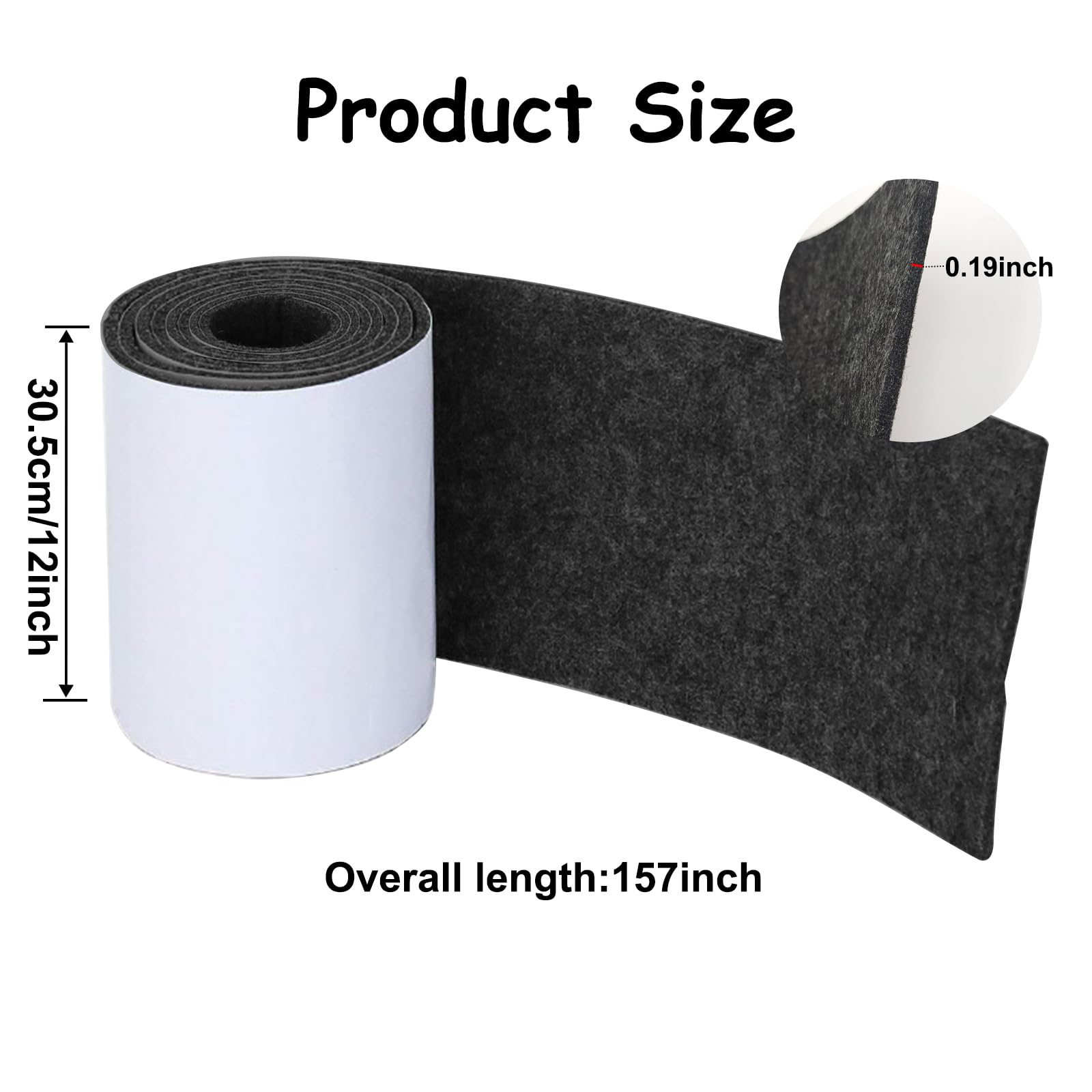 LYMOI Boat Trailer Bunk Carpet, 12in x 13ft Boat Bunk Carpet, Adhesive Backed Marine Carpet Trailer Bunk Padding for Outdoor Boats Trailers Jet Ski Ramps Trailer Accessories