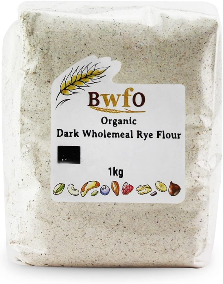 Organic Dark Wholemeal Rye Flour 1kg (BWFO)