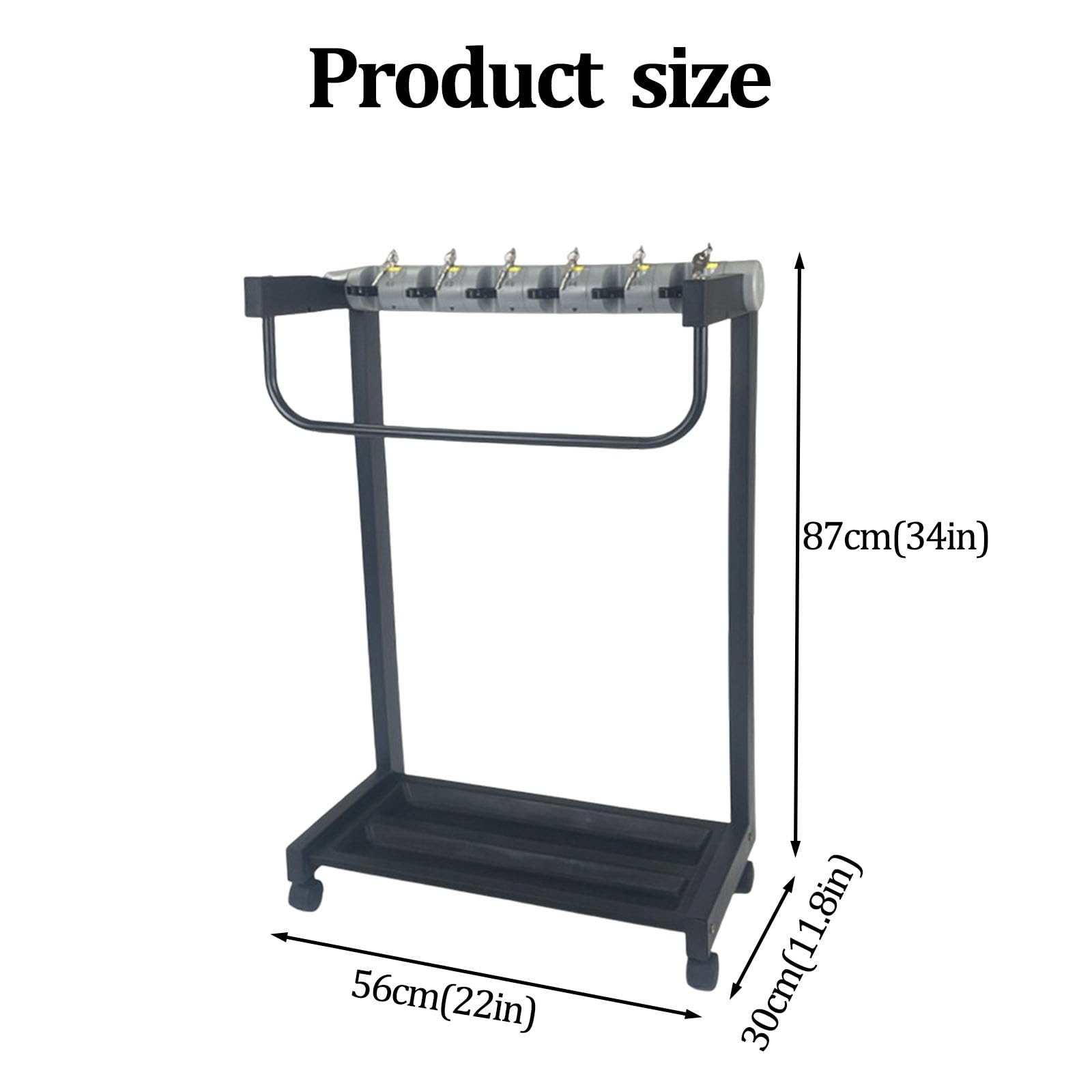 Portaombrelli in stile industriale – Stand organizer | Vassoio raccogligocce rimovibile, ruota girevole per casa, ufficio, hotel o uso commerciale(A)