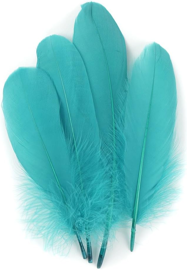 ZUCKER™ Parried Goose Pallet Feathers - Aqua Marine