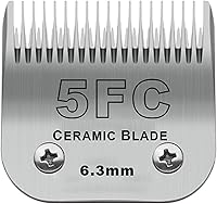 Vista 15 de Tamaño 40/30/15/10/7FC/5FC/4FC/3FC Cuchillas cerámicas desmontables para cortapelos de mascotas para perros, Compatible con Andis, Oster A5, Wahl