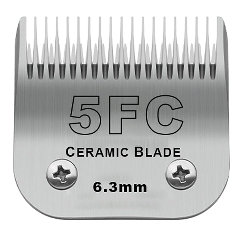 Lâmina de Reposição 5FC para Máquina de Tosa de Cães, Cerâmica com Revestimento de Titânio DODAER 6,3 mm