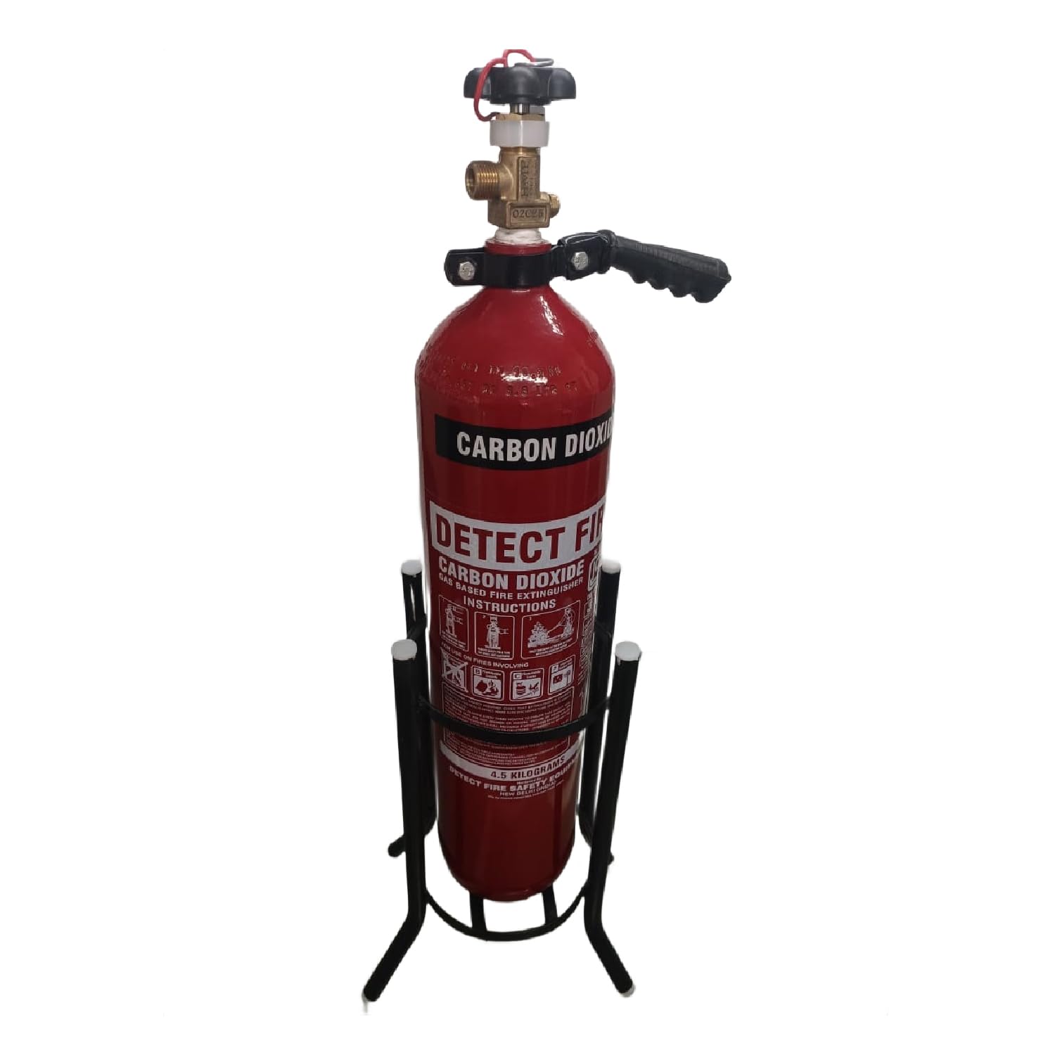 LADWA CO2 Fire Extinguisher with stand – Carbon Dioxide Type for Class B & Electrical Fires – Residue-Free, Portable & Cor... - Review, Price and Buying Guide
