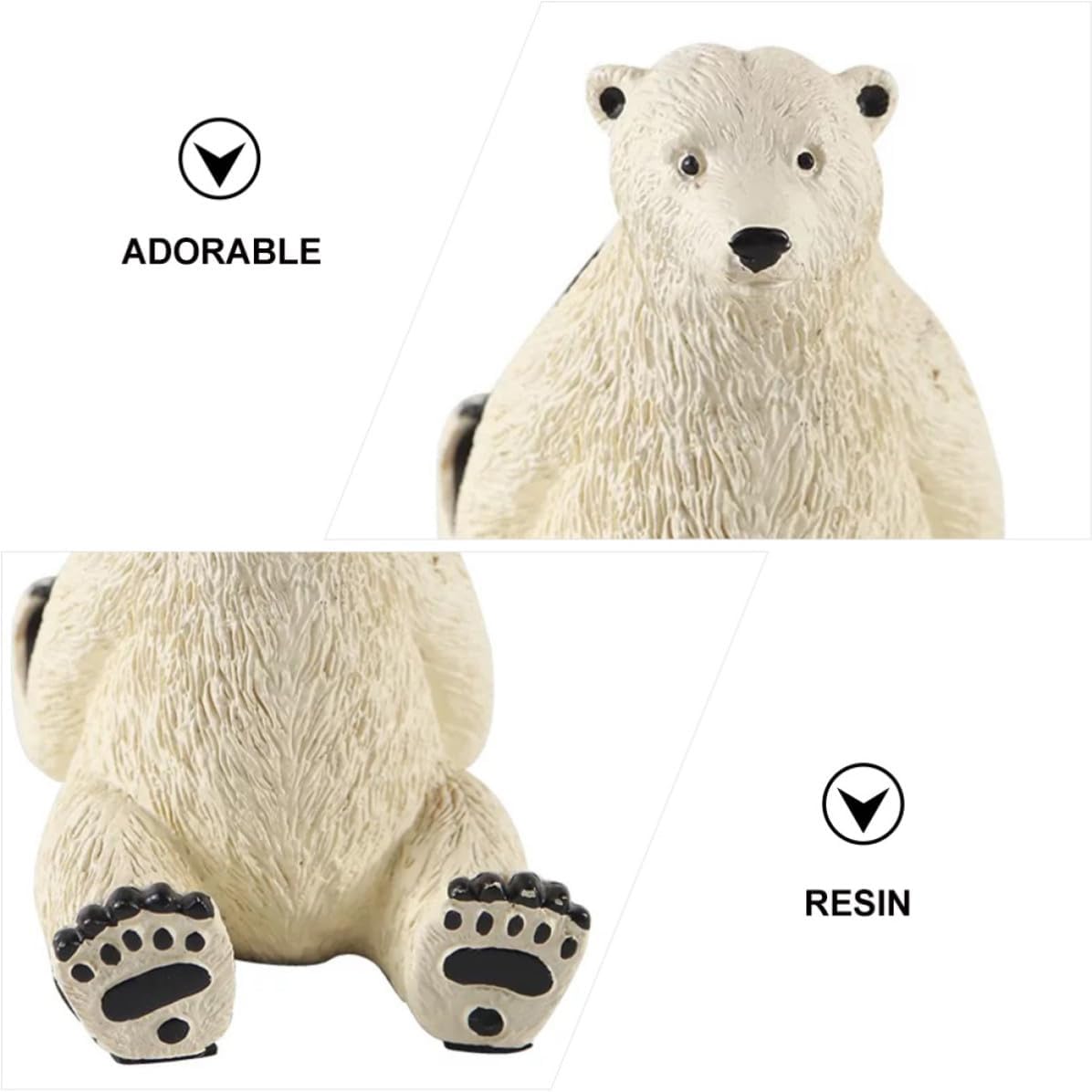 Hemoton Xmas Bear Resin Phone Holder Tablet Support White Desktop Stand image 3