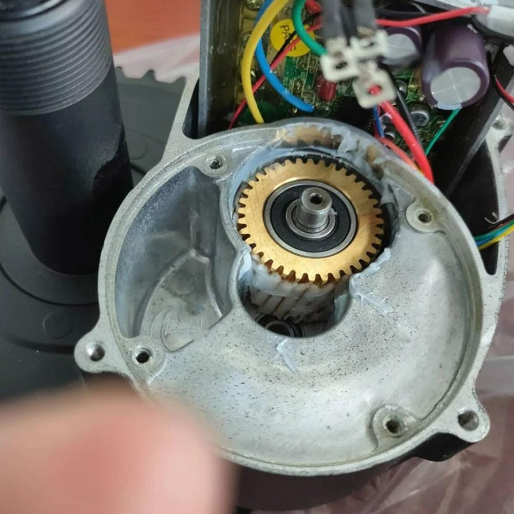 TSDZ2 - Kit di ricambio in nylon e ingranaggio in metallo per Tongsheng 36 V 48 V, kit motore per bici elettrica, compatibile con TSDZ2 (metallo oro)