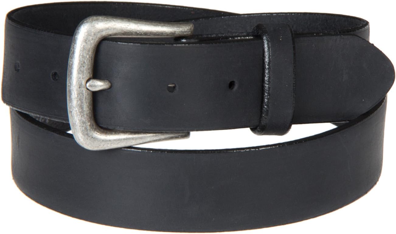 Leather Work Belt, BLACK, Size 42