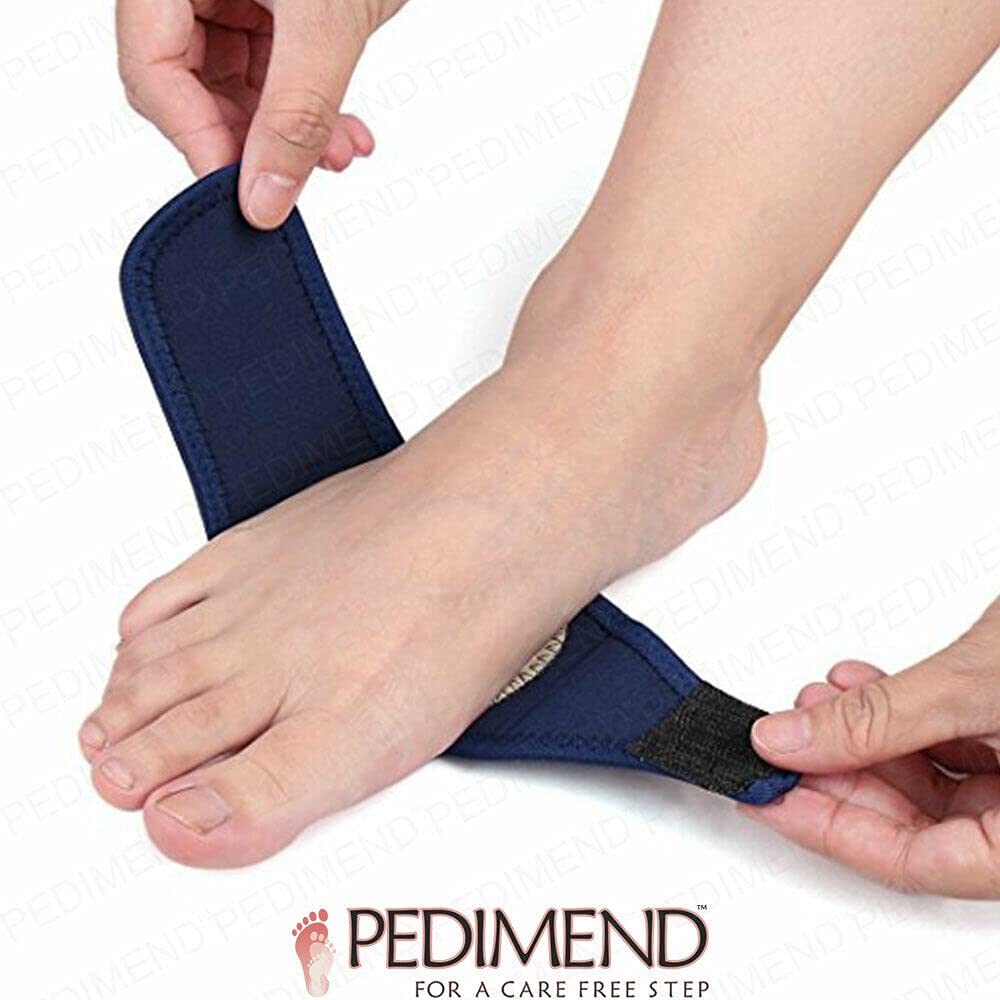 Pedimend Lot de 2 paires de sangles en gel pour voûte plantaire, soutien de la voûte plantaire, semelles intérieures pour homme et femme