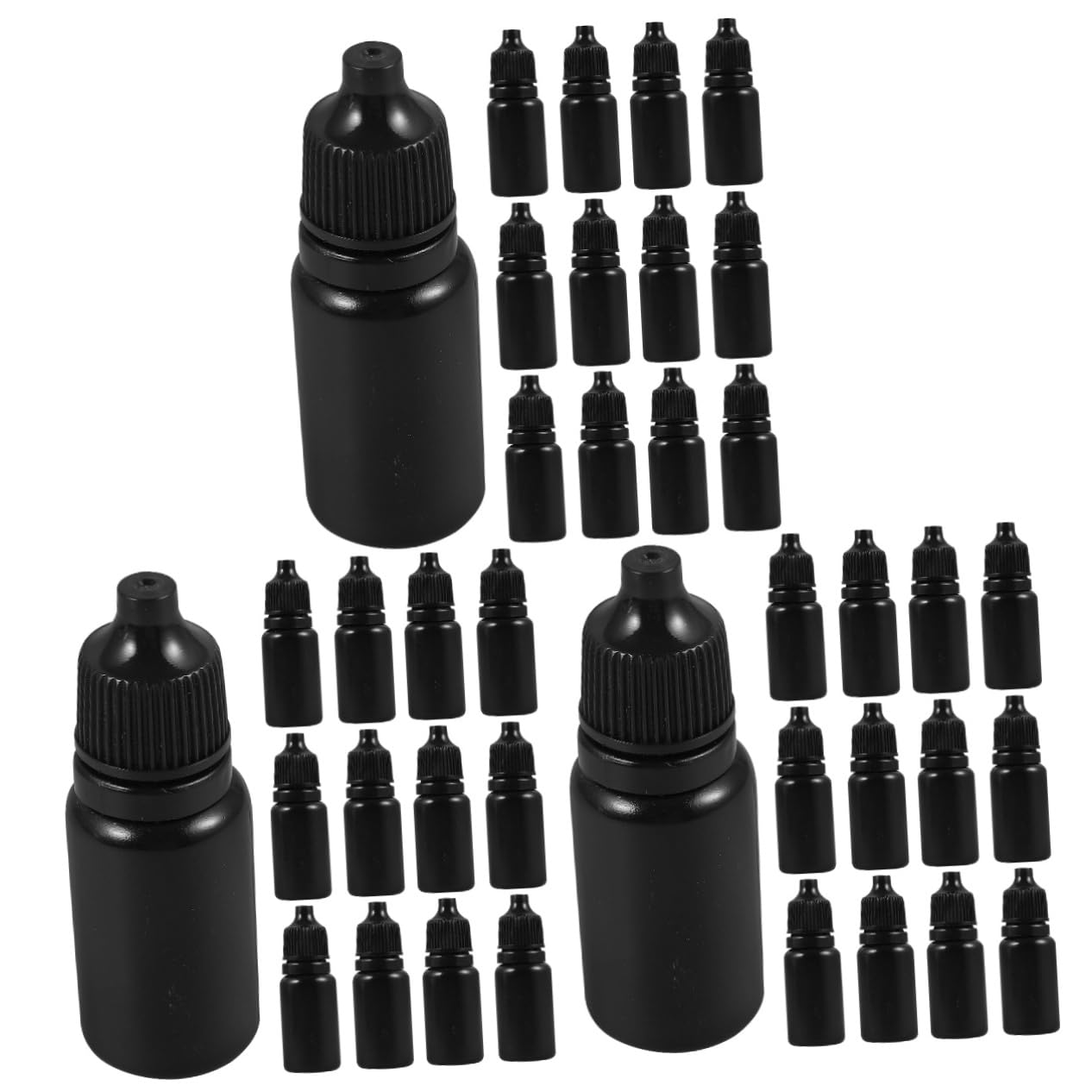 TOVINANNA 3sets Squeezable Eye Liquid Empty Dropper Sub-Pack Bottles Small Dropper Bottles Empty Plastic Eye Liquid 24pcs*3