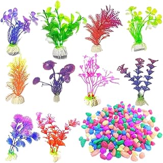 Ipetboom Plantas De Aquário Artificial Planta De Tanque De Peixes Para Decoração De Aquário Pedra De Aquário Realista Plantas De Plástico Subaquática Decoração Ornamento Para Tanque De