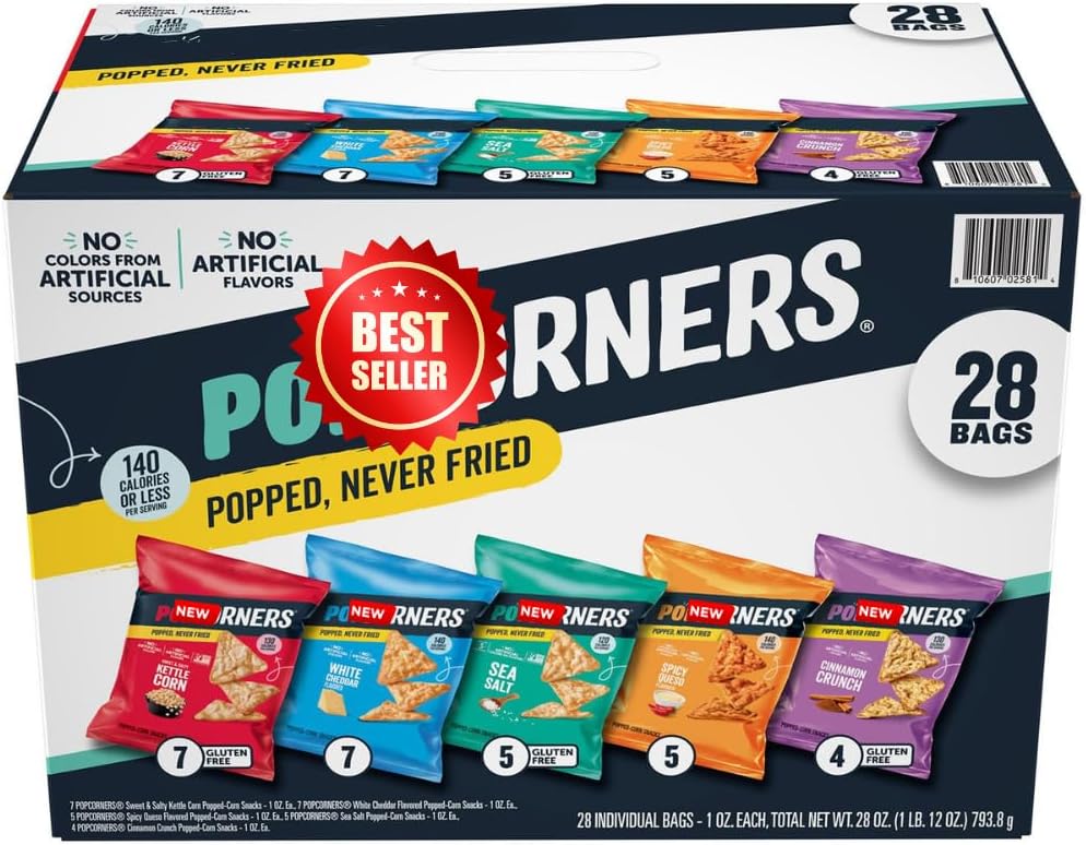 Pop Conner Variety Pack Chips, 1 oz, 28 ct.
