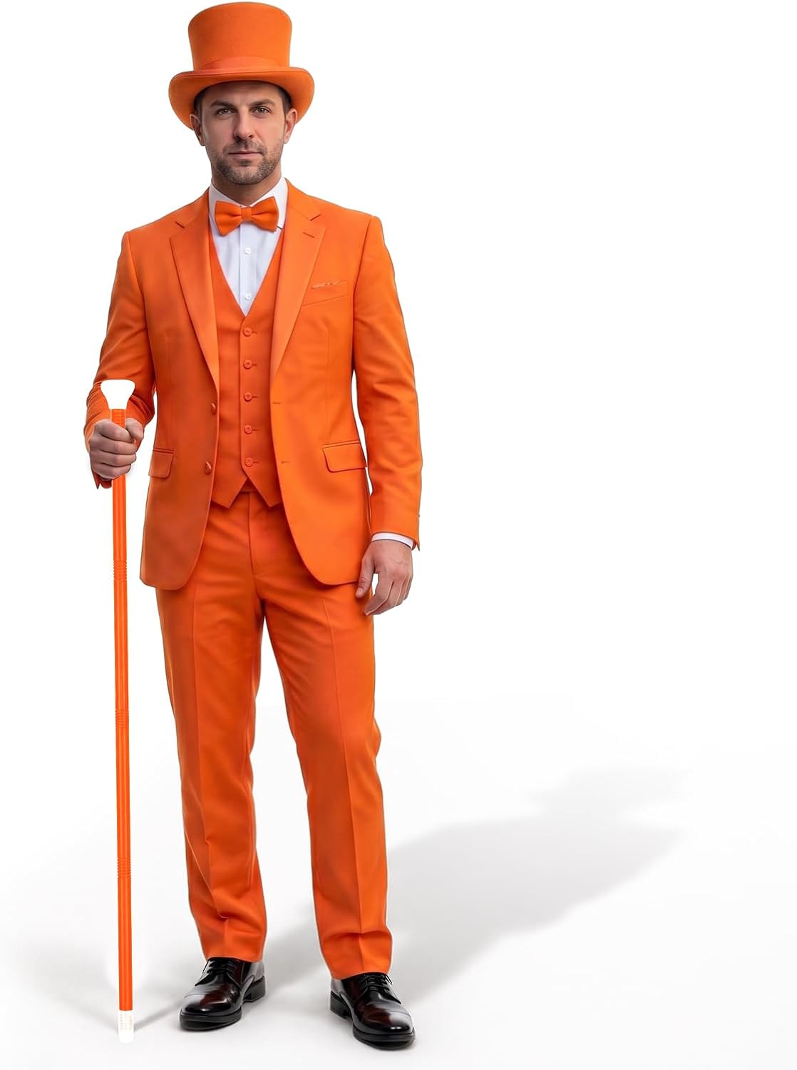 Costume Cane Plastic Tuxedo Dance Walking Stick Handheld Halloween Prop Photo Booth Accessories, 44 inch