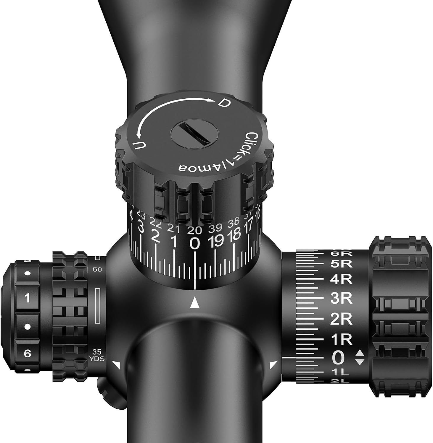 CVLIFE EagleBlaze FFP Rifle Scope - ED Glass, Zero Stop, Illuminated Reticle, Side Parallax Adjustment - First Focal Plane - Long Range Scope for Hunting