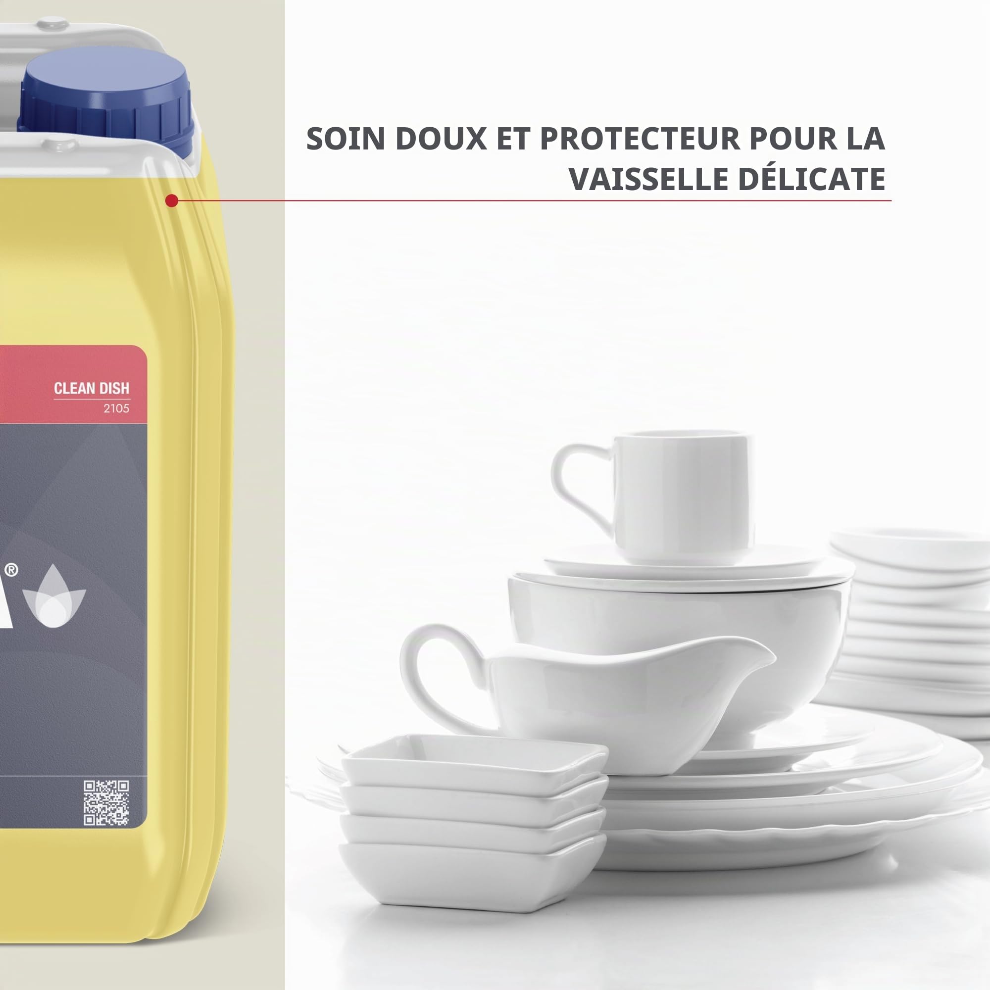 Konga Clean Dish – Nettoyant liquide pour lave-vaisselle professionnel avec dosage automatique (10 litres)