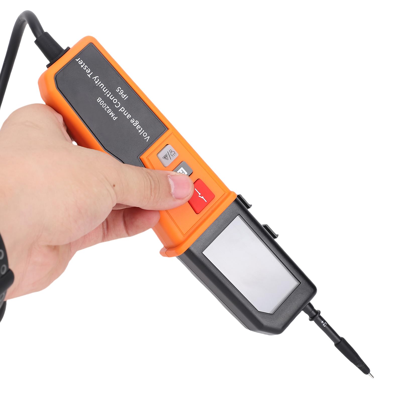 Cyfrowy Wodoodporny Tester Napięcia i Ciągłości do Prac Elektrycznych, Wielofunkcyjny Tester Obwodów z Wykrywaniem Kolejności Faz, Klasa Bezpieczeństwa CAT IV 600 V, dla Profesjonalistów
