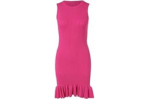 Women's Ribbed Ruffle Dress: Elevate Your Summer Style