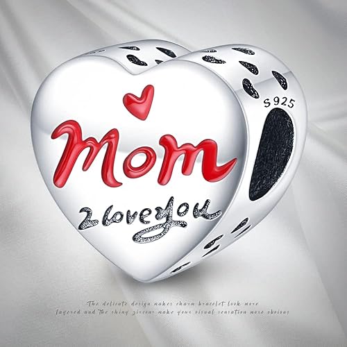 Miniatura 5 de Pandach 925 Sterling Silver Charms for Bracelets Necklace with 5A CZ Stones Dangle Pendant Bead Jewelry Beads Gifts for Women