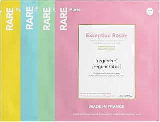 RARE Paris Juego de mascarillas de hoja, 4 ma...