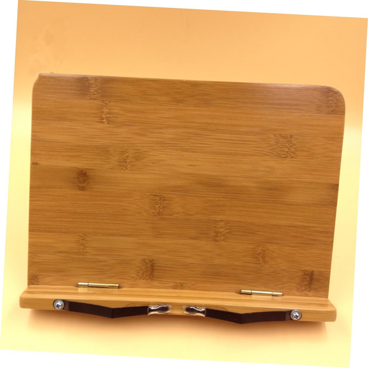 Artibetter 34x24cm Bamboo Book Holder Reading Stand 5 Grooves Stable Rugged Music Score Recipe Support