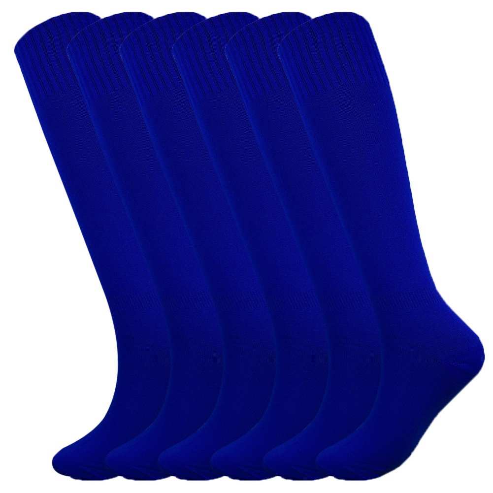 Fitliva Knee High Long Sports Socks Unisex Multicolor 3/6/12 Pairs