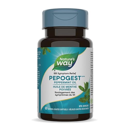 Nature's Way Pepogest Peppermint Oil – IBS Symptom Relief, 60 Softgels