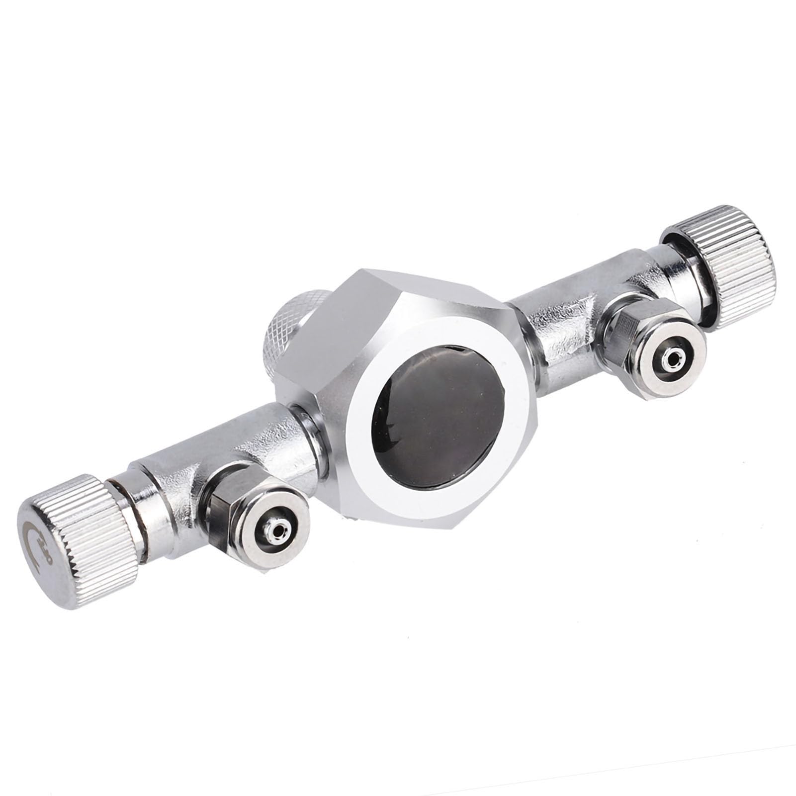 Válvula divisora de CO2 para acuario | Distribuidor y regulador de 2/3/4/5/6 vías | Aleación de aluminio y acero inoxidable | Control preciso de válvulas de aguja/Accesorios para peceras (2 pasos)