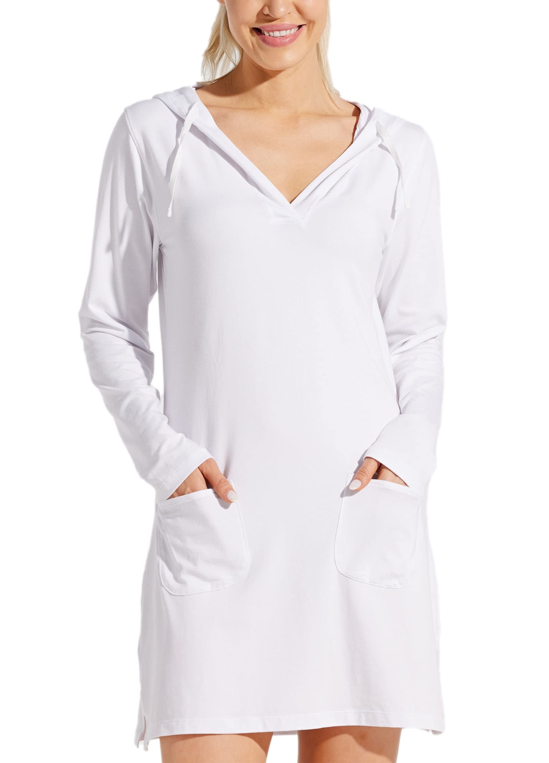 Willit Womens Long Sleeve Cotton Swim Cover Up Upf 50 | Desertcart Gambia