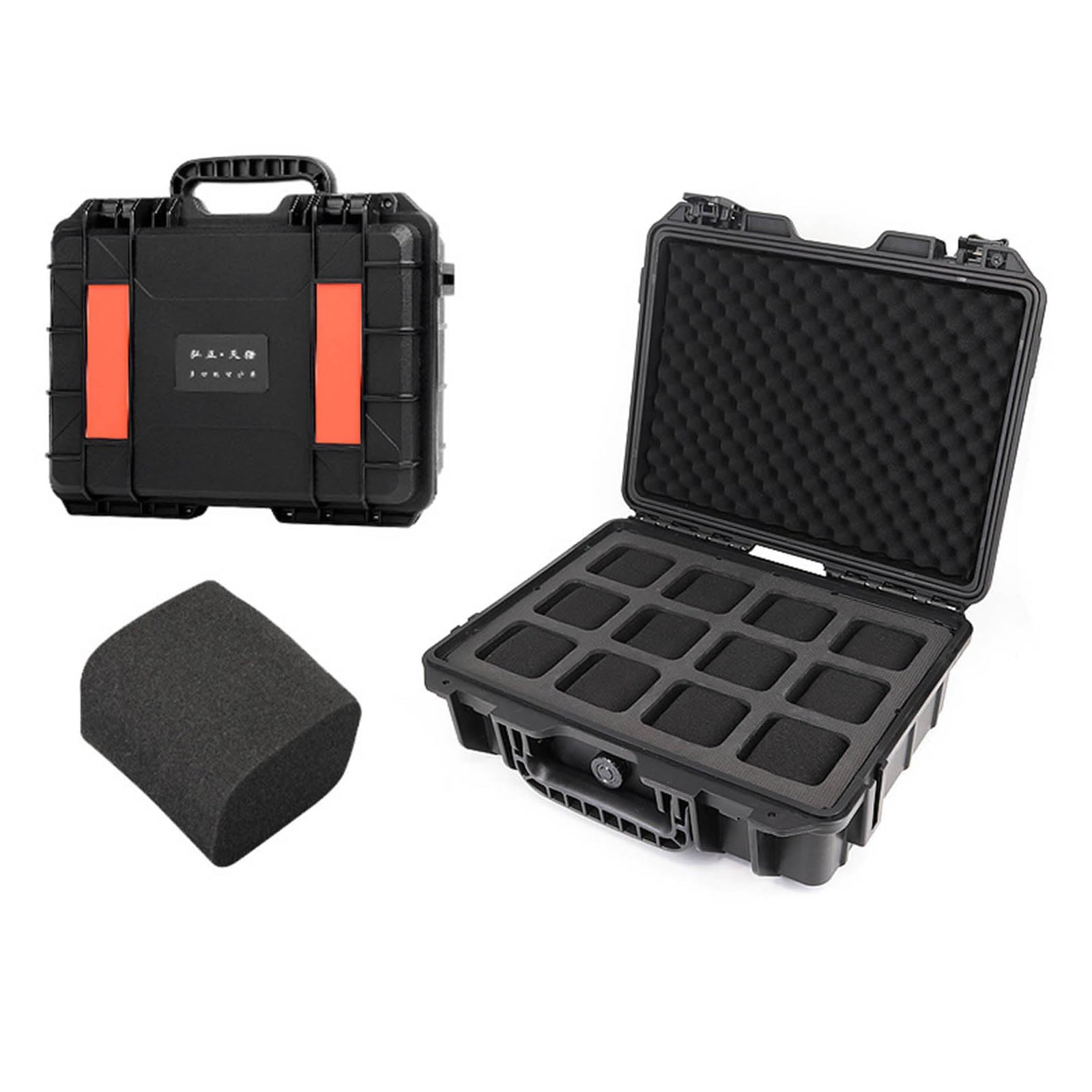 Aurgiarme Scatola per orologi portatile 2/8/12/20 slot per visualizzazione orologi custodia antiurto valigia accessori impermeabili