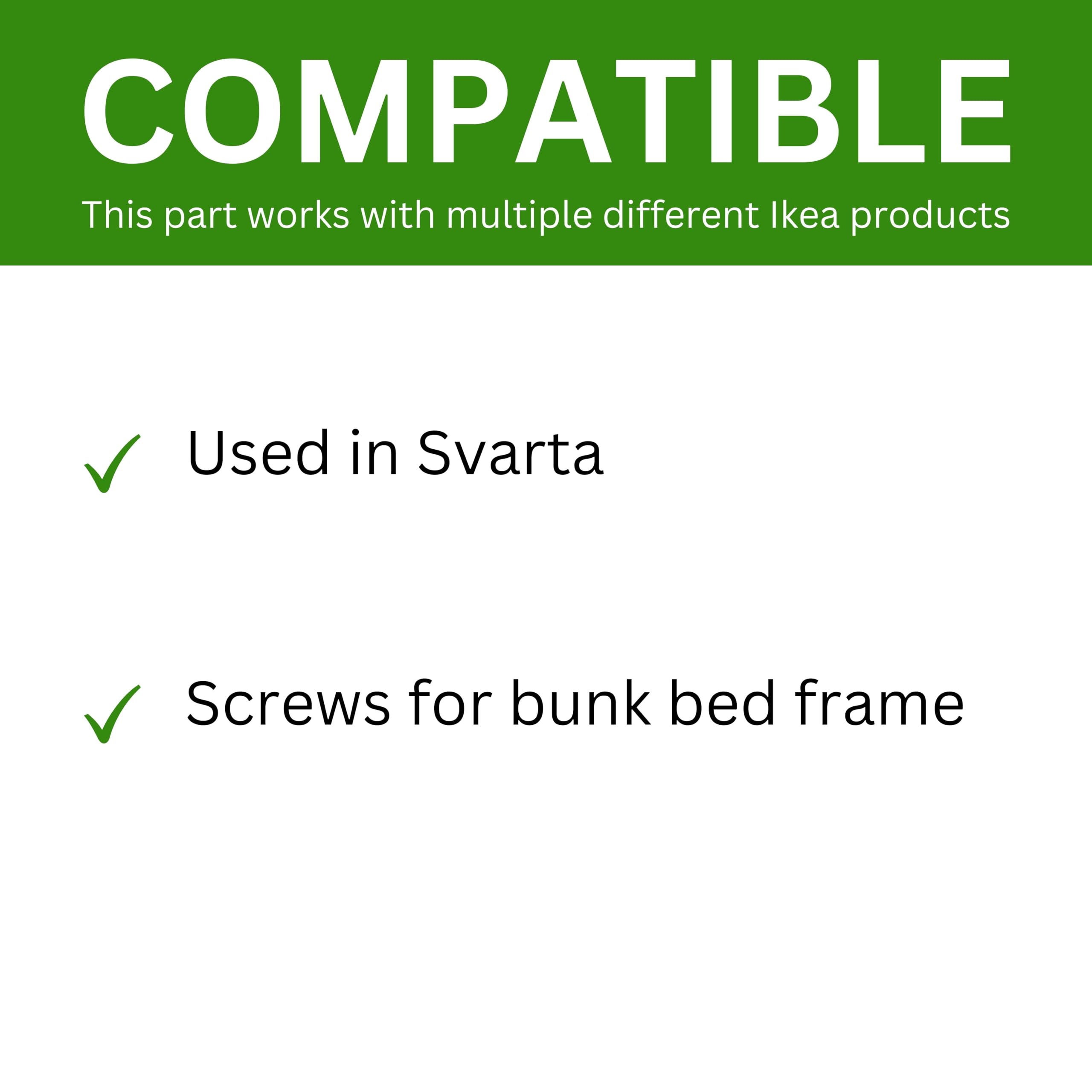 Spare Hardware Parts Replacement for IKEA Furniture Screw Metric