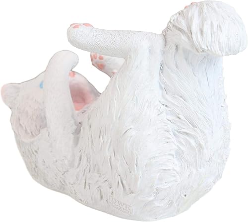 Miniatura 8 de Ebros - Soporte para botella de vino de gato atigrado felino para mesa caprichosa para estantes de vino o estatuas de animales y figuras de gatitos,