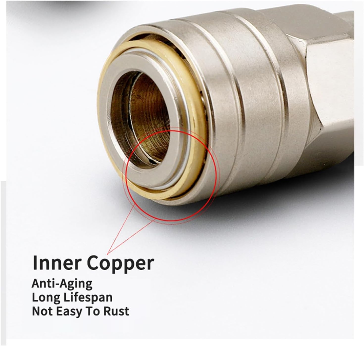 plumbify store C Type Pneumatic Quick Connector Self-Locking Tube Air Compressor Pump Accessories Tool One-hand operation(SM Series,8.5)