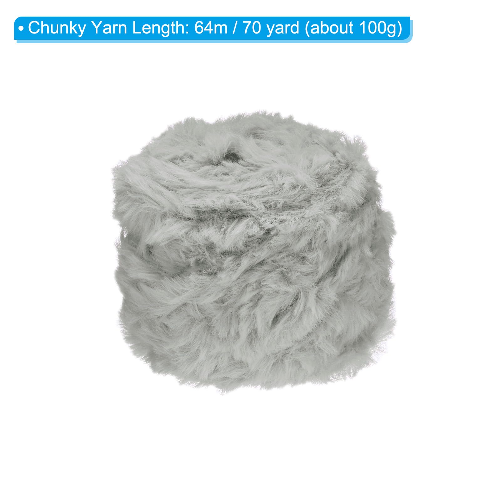PATIKIL 70yds Faux Fur Yarn - Image 2