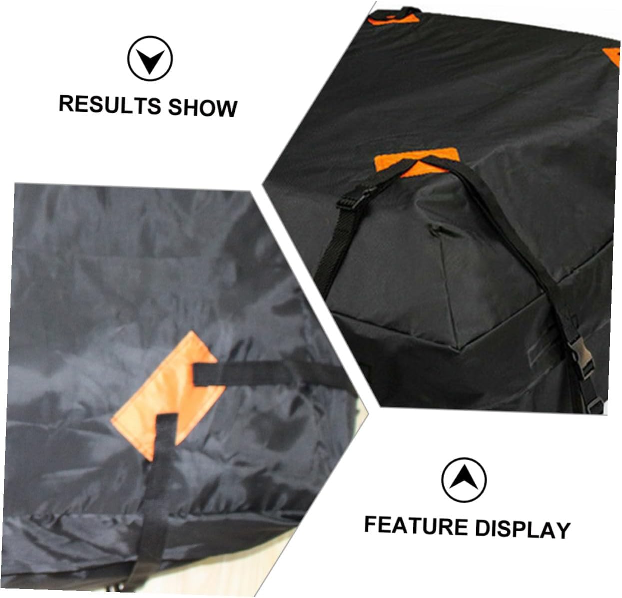 Oxford Car Roof Bag Rooftop Cargo Carrier Storage Pouch Stable Fixation for Extra Vehicle Luggage Space