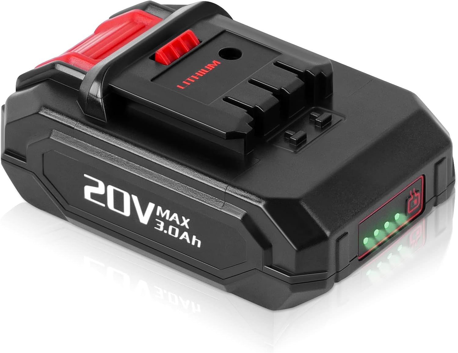DSANKE 20V 6.0Ah Lithium-Ion Battery Replace for KIMO 20V Battery, Compatible with KIMO 20V Drill Driver, Leaf Blower, Angle Grinder, Reciprocating Saw, Oscillating Tool, Brad Nailer,Fast Charge