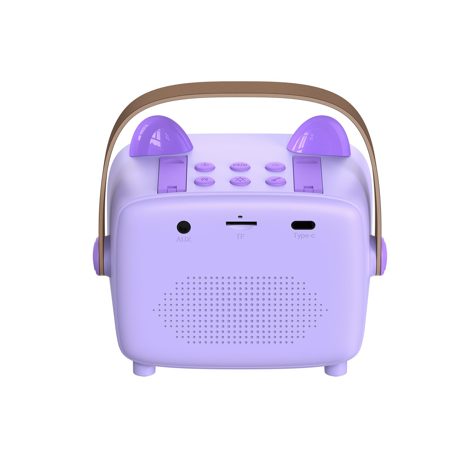 Irfora Macchina per Karaoke per Bambini con Doppi Microfoni (Purple)