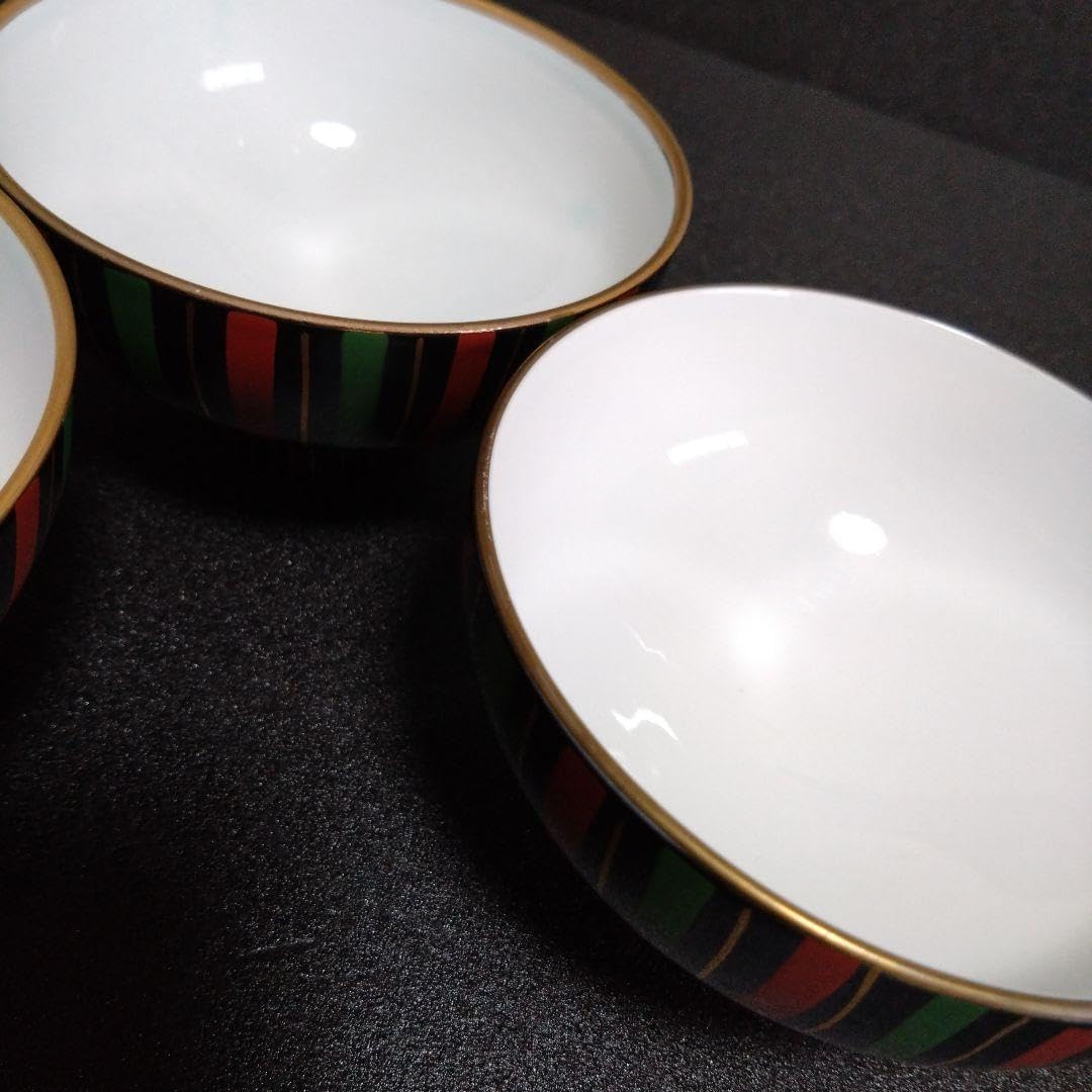 有田焼 小森谷嘉右衛門窯 小鉢3個 🎯 元箱なし 金彩