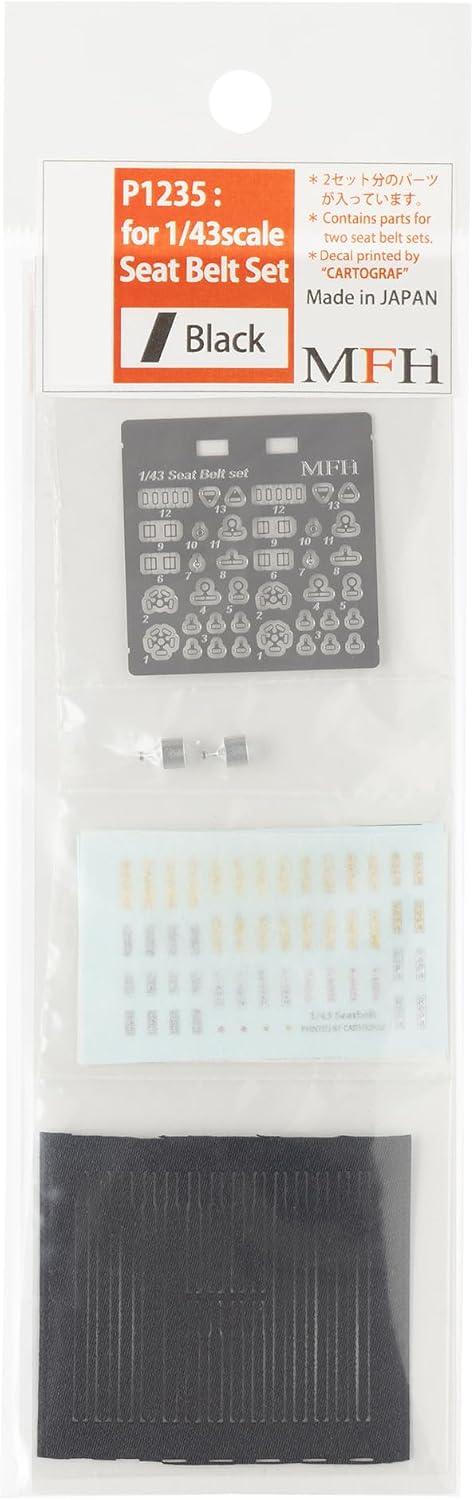 Seat Belt Set, Black 2 Count