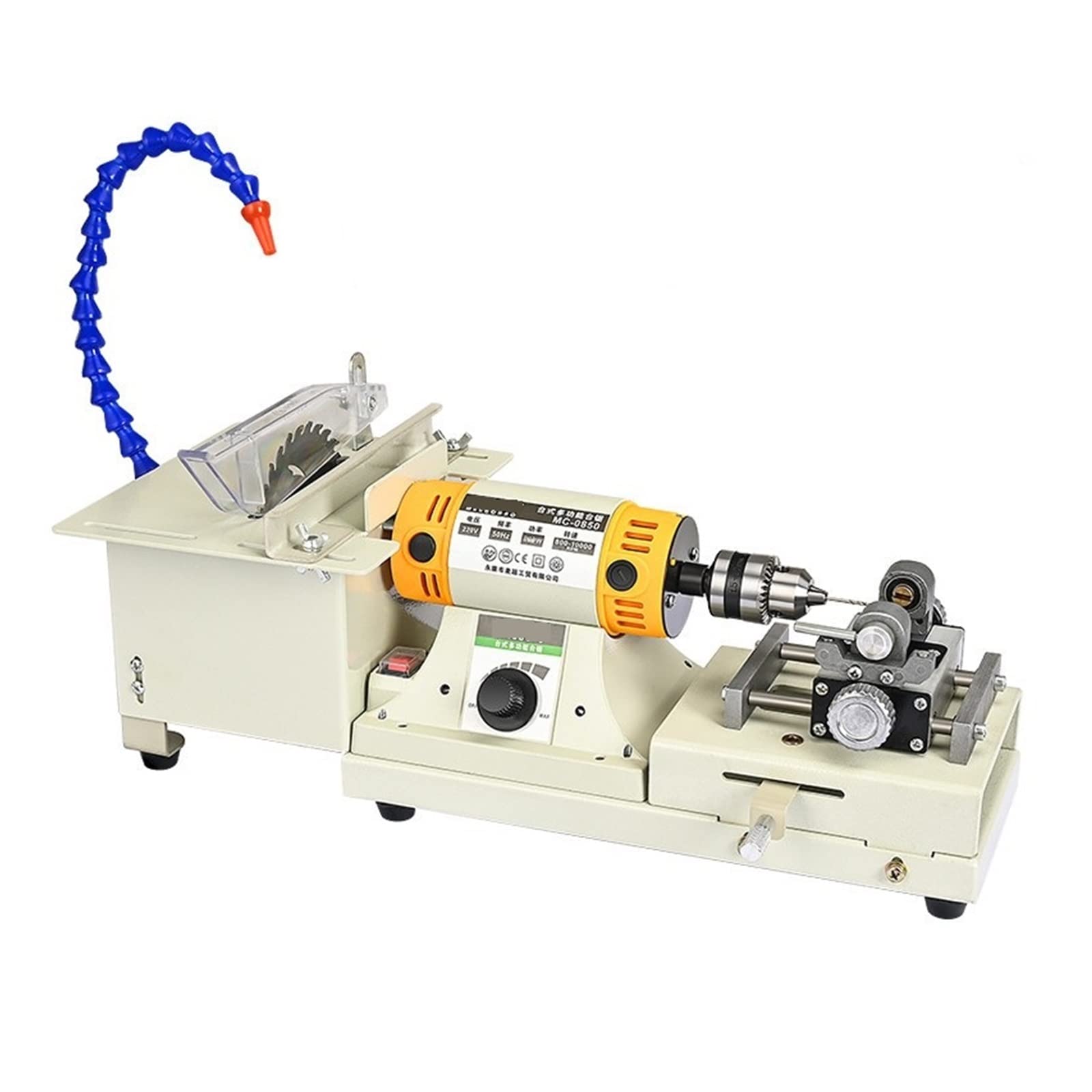 750W 5 in 1 Multifunctional Desktop Polishing Machine Jade Carving Grinding Cutting Machine Round Bead Punching Machine