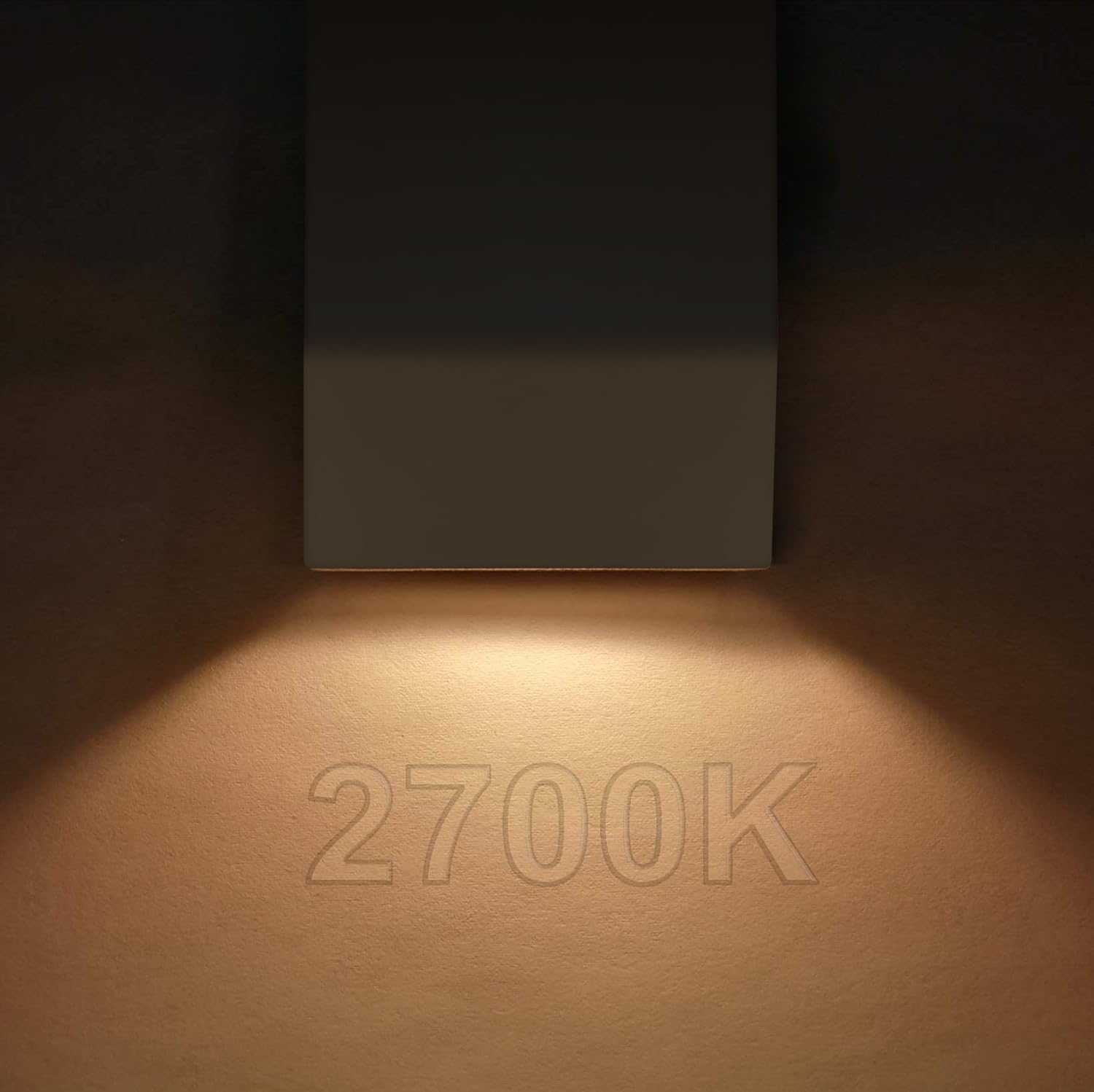 GKOLED Low Voltage LED Wedge Deck Rail Light, Landscape Railing Post Fence Accent Lighting, 12V AC/DC 2W 2700K Integrated LED Chips, Die-cast Aluminum, Powder Coated Finish, IP65 Rated, White, 6-Pack