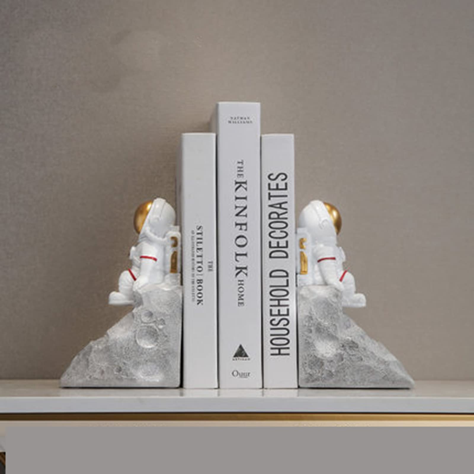 Beton-Buchstützen Im Boho-Stil – 2 Stück, 5,8x8,9x16,5 Cm, Cremeweiß