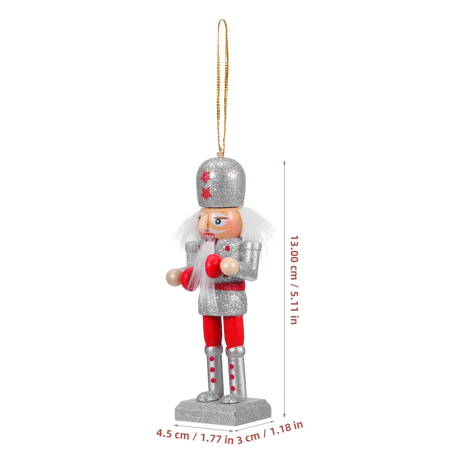 minkissy 10 Unidades Decorativo de Madera Diseño Clásico para Decorar Mesa o Árbol en Navidad y Hogar Ambiente Festivo
