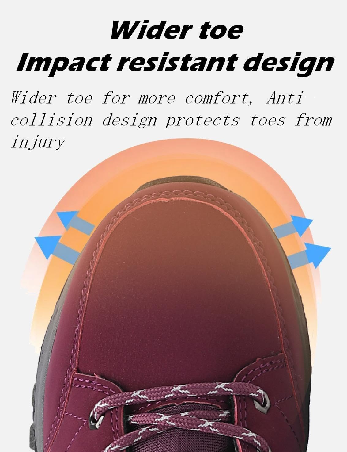 Women Waterproof Winter Ankle Snow Boots Non-Slip Hiking Boots with Warm Fur Lined Winter Walking Boots Sneakers Wide Width Outdoor Christmas Gift - Image 5