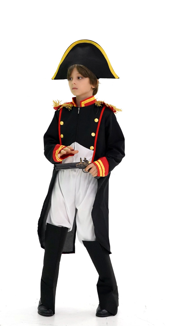 Disfraz Infantil Napoleón Azul Rojo Amarillo miniatura 7