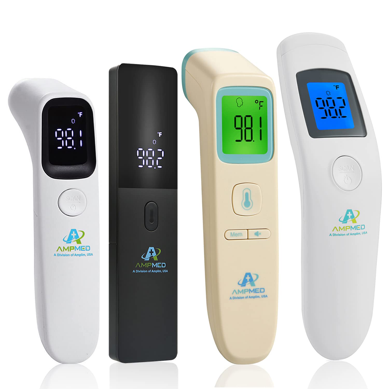 Amplim 4Pack Hospital & Medical Grade Non Contact Digital