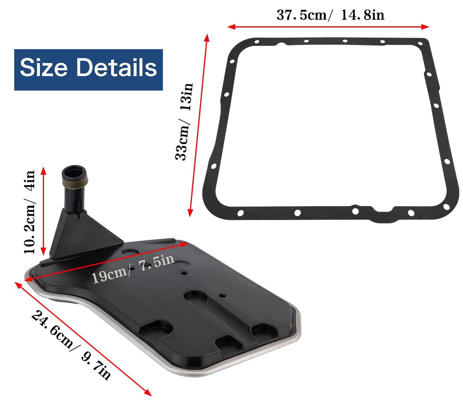 Kit Filtro Fluido Trasmissione Automatica KACEPAR - Compatibile Con Chevrolet, GMC, Cadillac, 4L60E - Foto 13