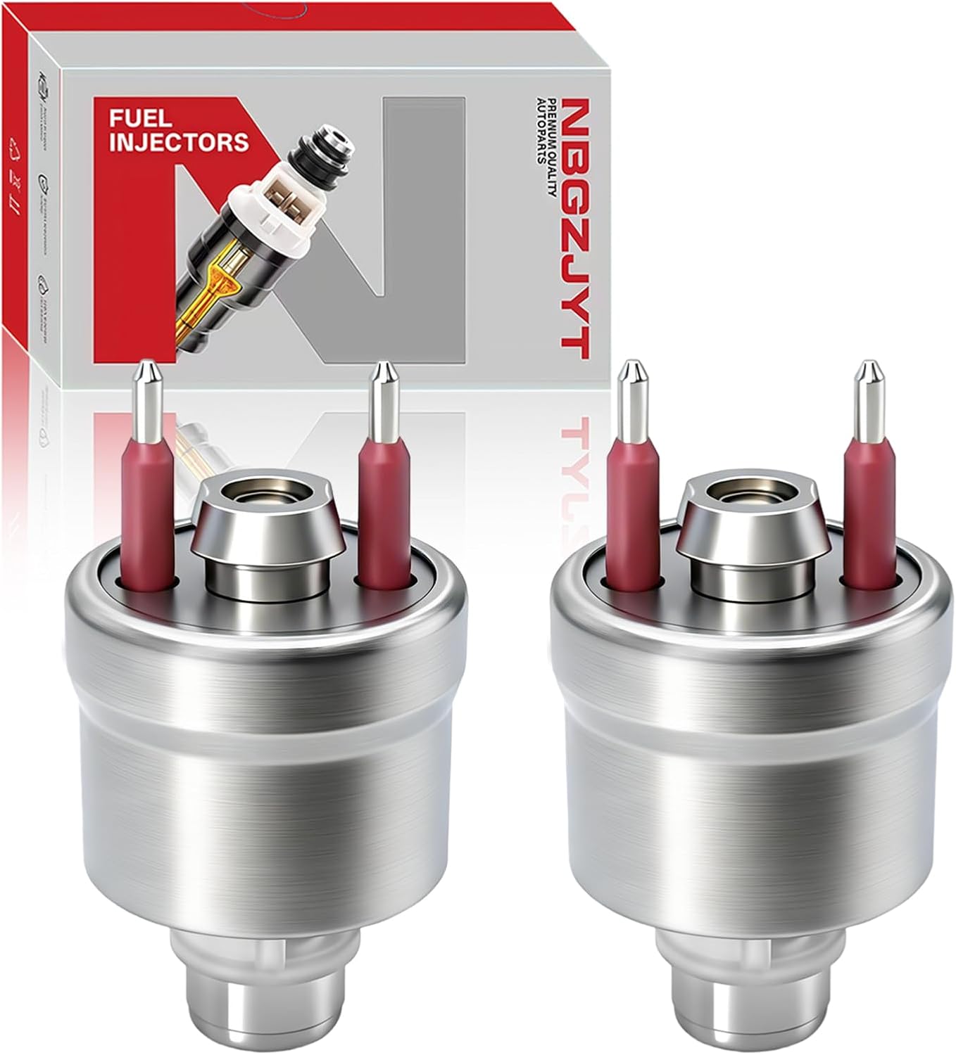 Set of 2 Fuel Injectors Compatible with Chevrolet Tahoe Blazer Caprice GMC Yukon C1500 Buick Roadmaster Cadillac Brougham Isuzu NPR Oldsmobile V8 5.7L Replace# 17111864 17112494 TJ7