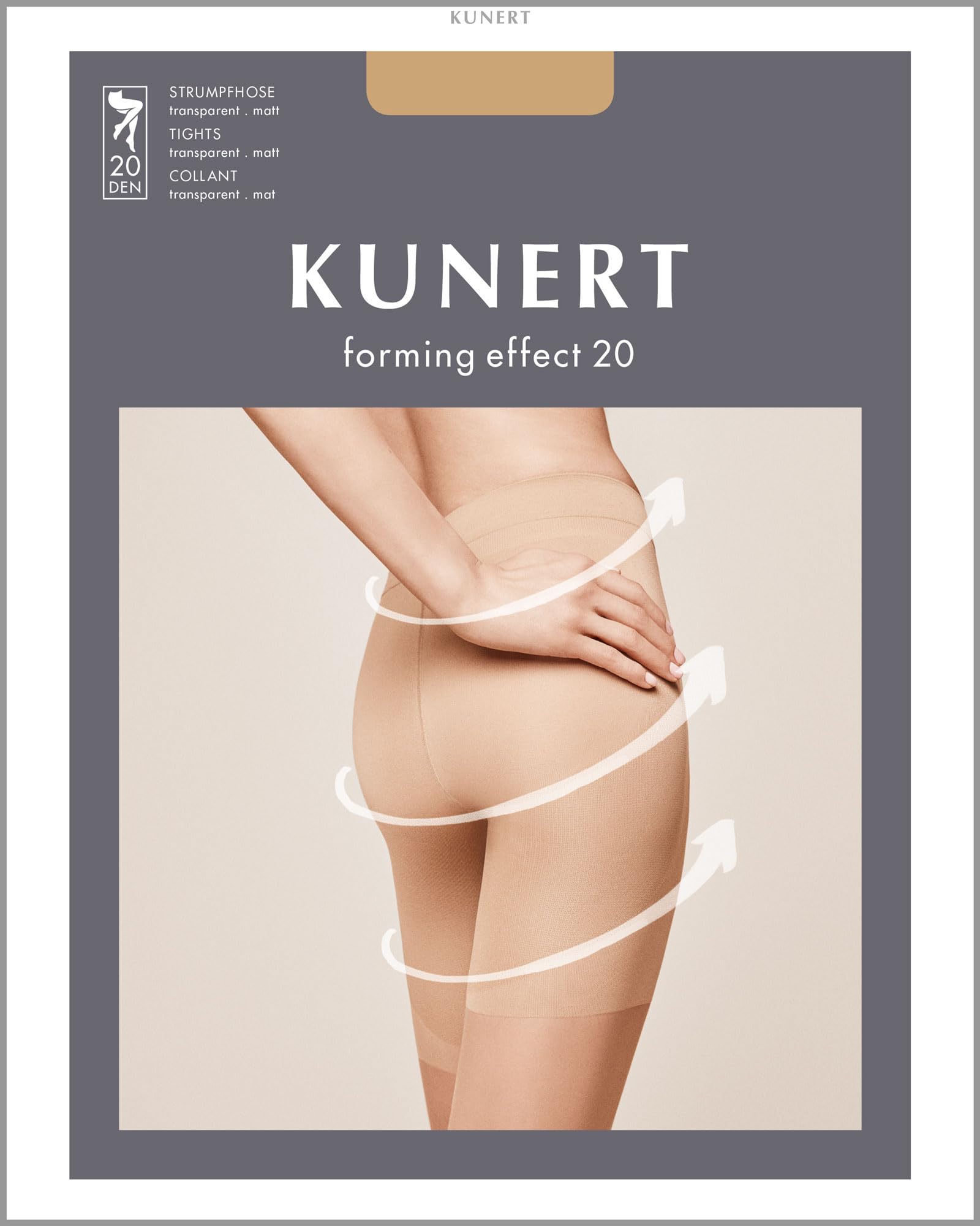 KUNERT Forming Effect 20 Pantyhose, Tan, 44-46 - Image 4