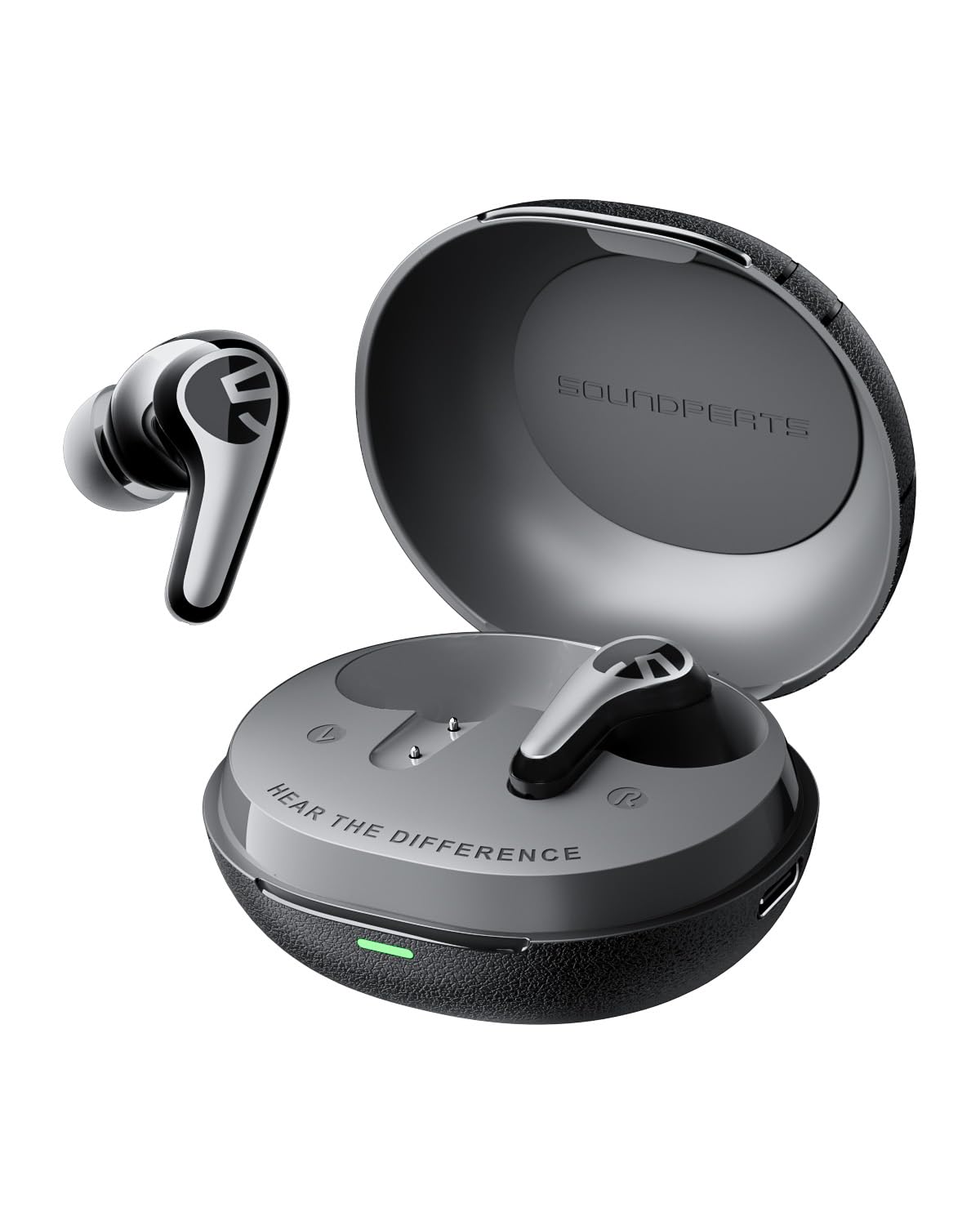 SoundPEATS C30 Cuffie Bluetooth 6.0 In-Ear, ANC Ibrido 52 dB, Hi-Res LDAC, Driver 12mm, 6 MIC, 52 Ore Autonomia Ricarica Rapida, IP54, Audio Spaziale